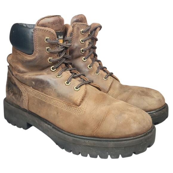 Timberland Pro Direct Attach Boots Mens Size 11M Brown Soft Toe Waterproof 38020 - Picture 1 of 7